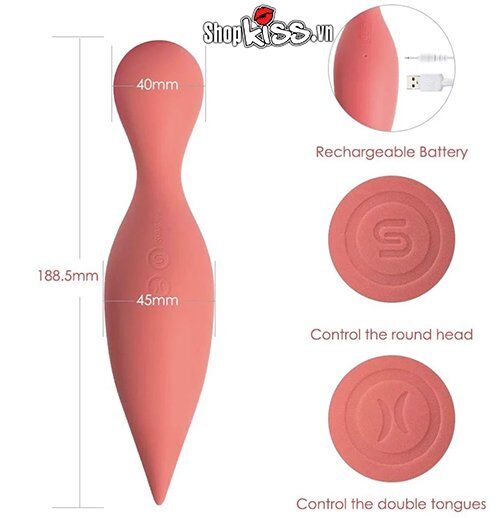  Sỉ Máy massage 2 đầu kích thích đa điểm Svakom Siren loại tốt