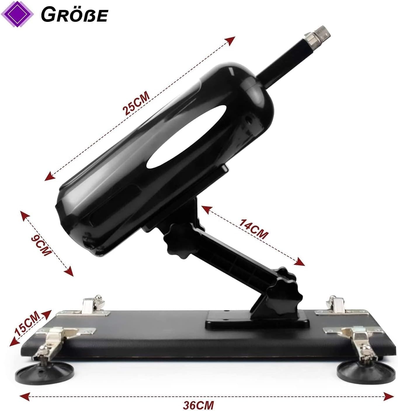 DC50P Dương vật giả có đế làm tình tự động SƯỚNG nữ giới