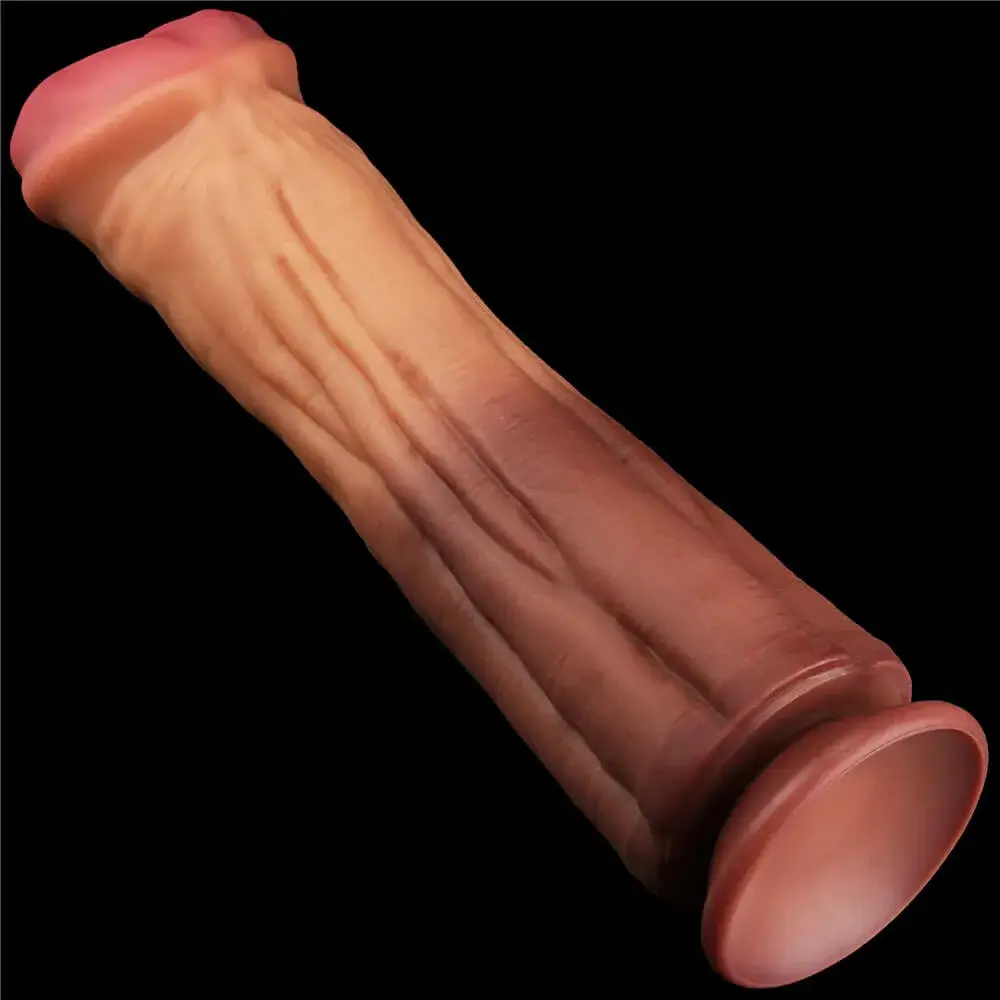 Dương vật giả siêu khủng 30cm DV68R silicone Bạch Kim đế hút mạnh