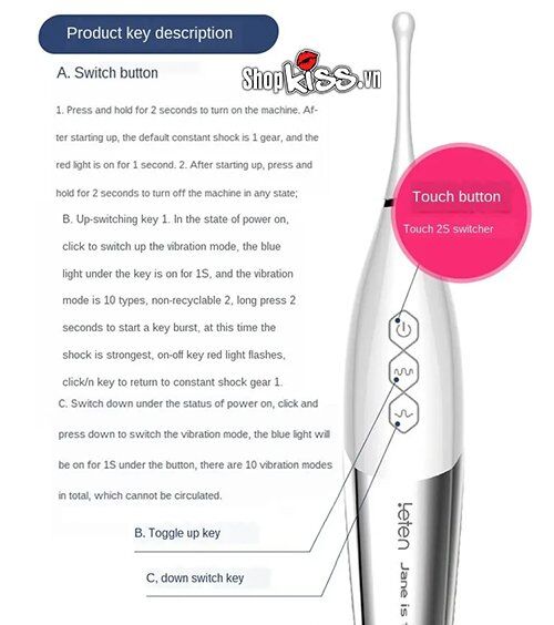  Phân phối Thanh rung massage mini đa tần số Leten Clit hàng mới về