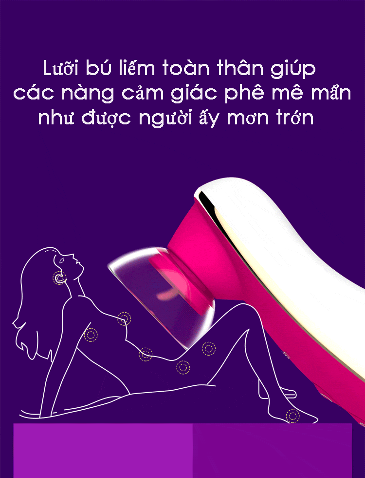 MS41B Máy Bú Liếm Mini Đa Năng Kích Thích Giải Tỏa Sinh Lý Nữ