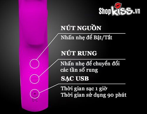 Dụng cụ massage điểm G âm vật Pretty Love Webb cao cấp bán chạy
