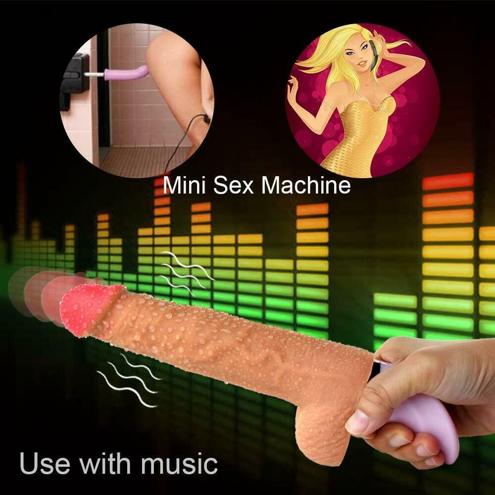 Dương vật giả DV44Q mềm rung sưởi ấm như thật cho nữ