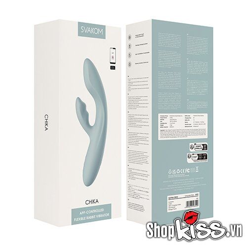 Máy massage sưởi ấm Svakom Chika điều khiển app, kích thích điểm G âm vật