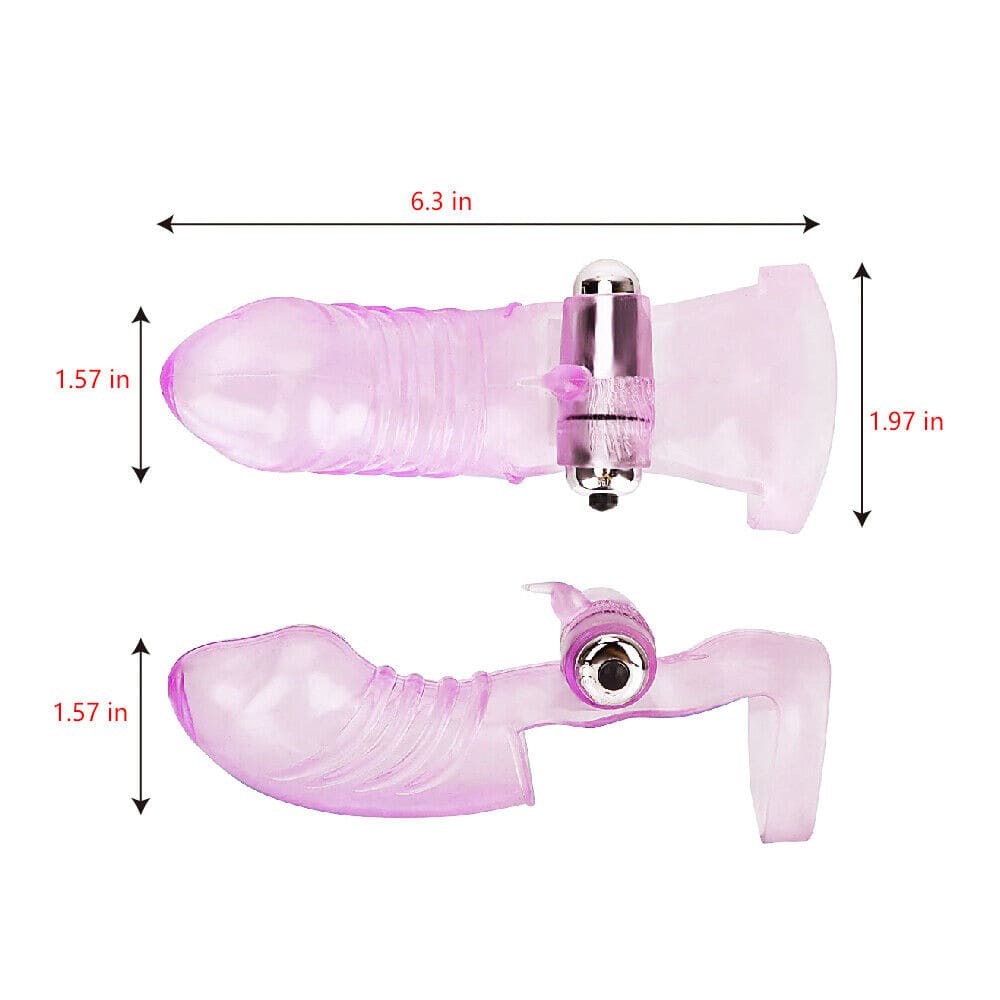 DC10T Bao cao su rung đeo ngón tay kích thích âm đạo cực đã