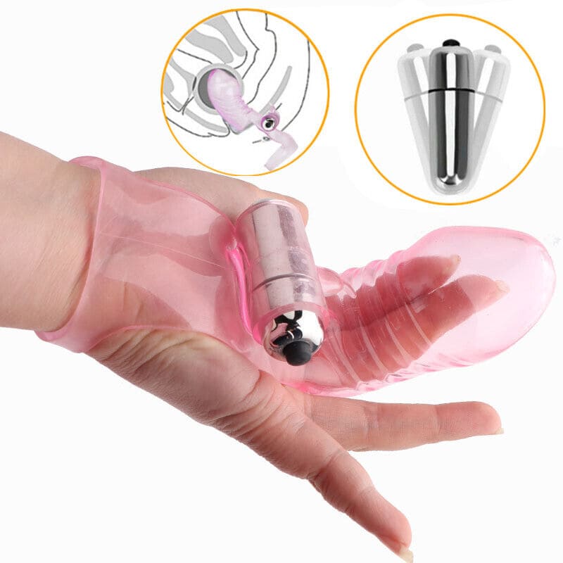 DC10T Bao cao su rung đeo ngón tay kích thích âm đạo cực đã