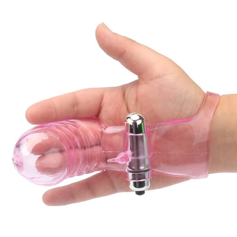 DC10T Bao cao su rung đeo ngón tay kích thích âm đạo cực đã