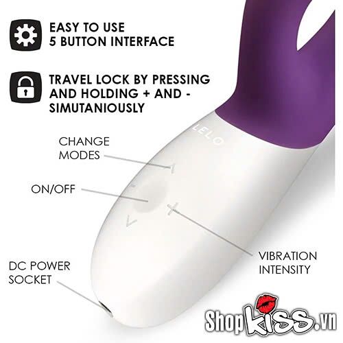 Dụng cụ massage Lelo Ina Wave 2 điểm G âm vật mạnh mẽ kích thích