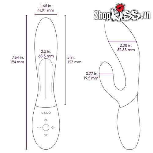 Dụng cụ massage Lelo Ina Wave 2 điểm G âm vật mạnh mẽ kích thích
