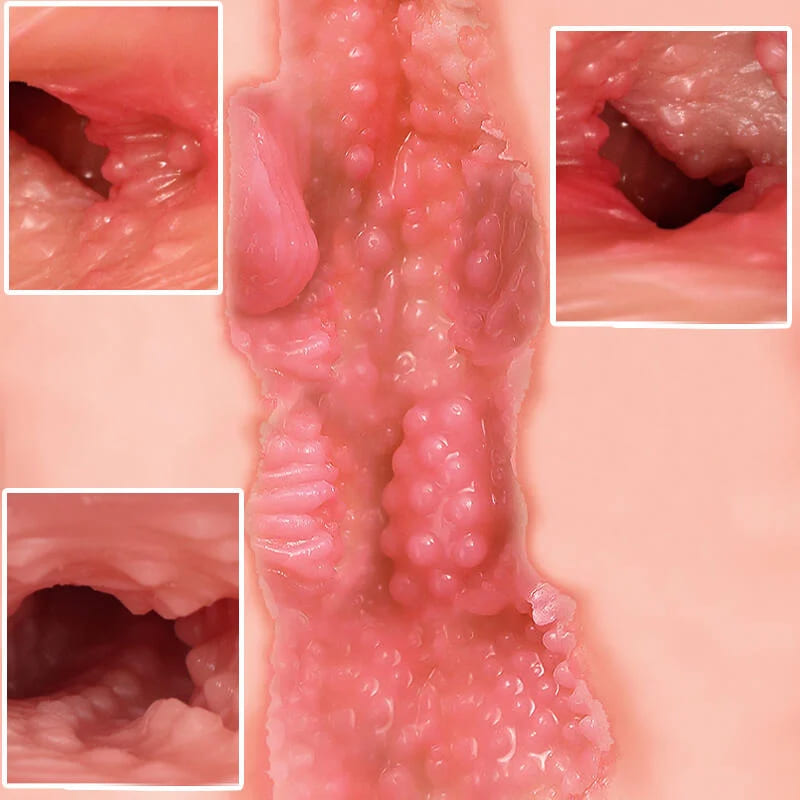 Âm đạo giả AD02E quan hệ 2 đường silicon an toàn cho nam