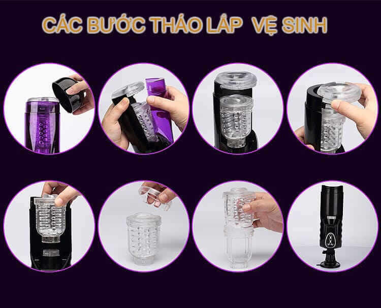 AD36G máy tự động kích thích nam xoay thụt cực mạnh sướng mê