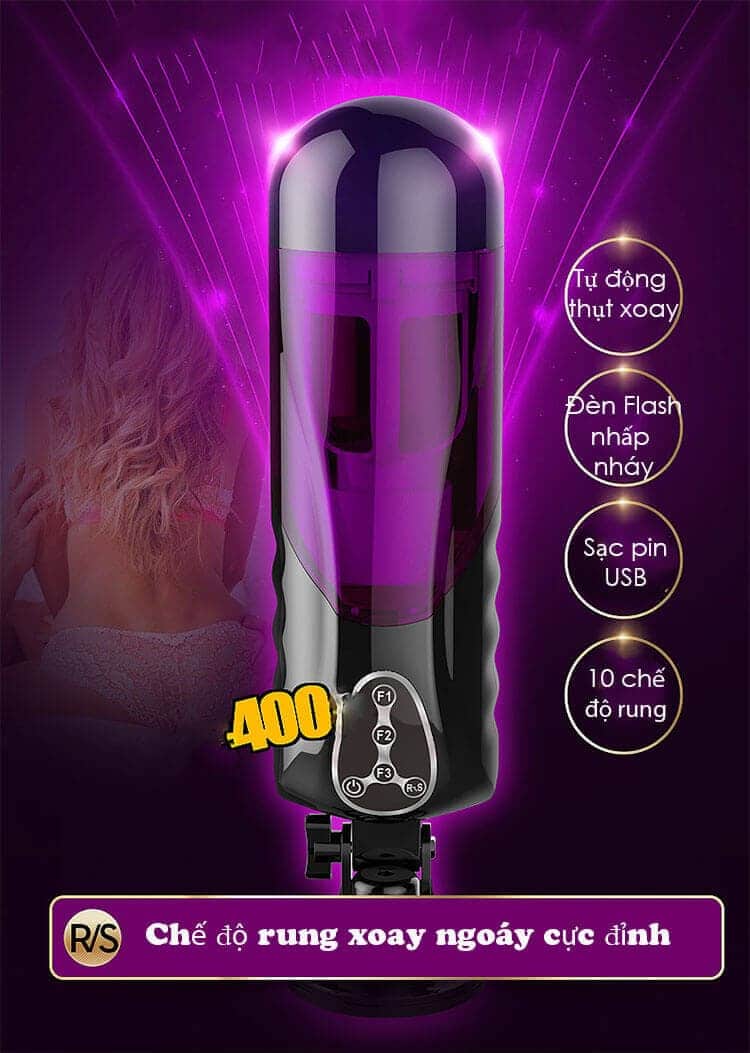 AD36G máy tự động kích thích nam xoay thụt cực mạnh sướng mê