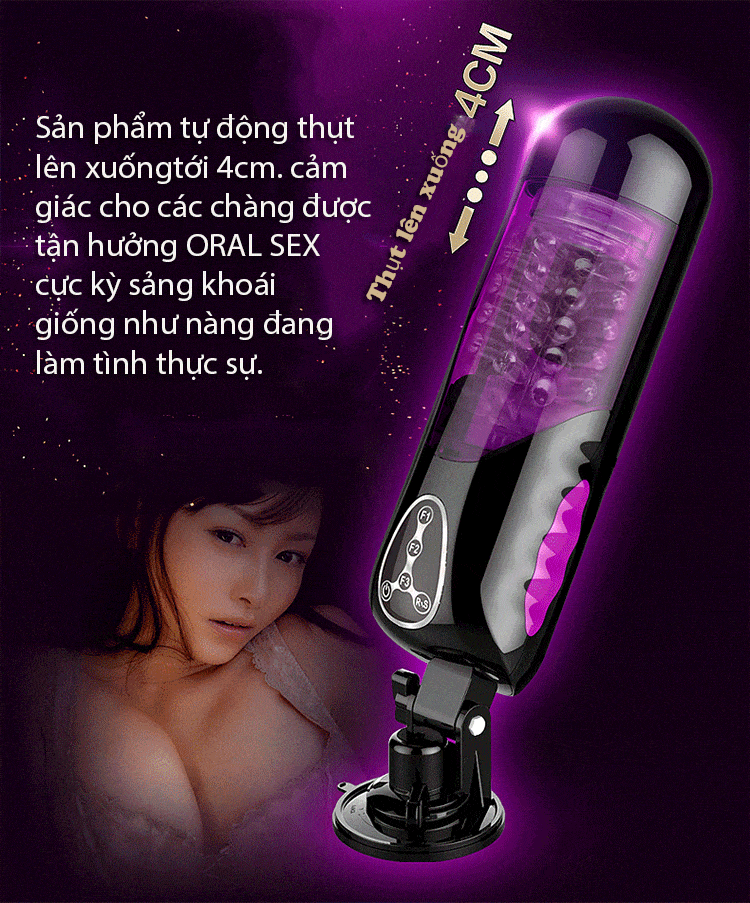 AD36G máy tự động kích thích nam xoay thụt cực mạnh sướng mê