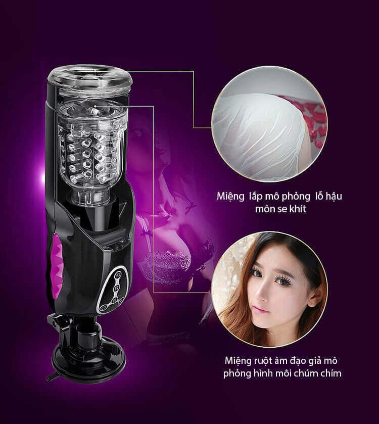 AD36G máy tự động kích thích nam xoay thụt cực mạnh sướng mê