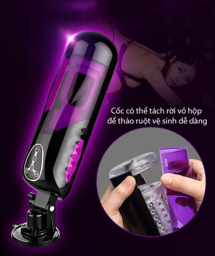 AD36G máy tự động kích thích nam xoay thụt cực mạnh sướng mê