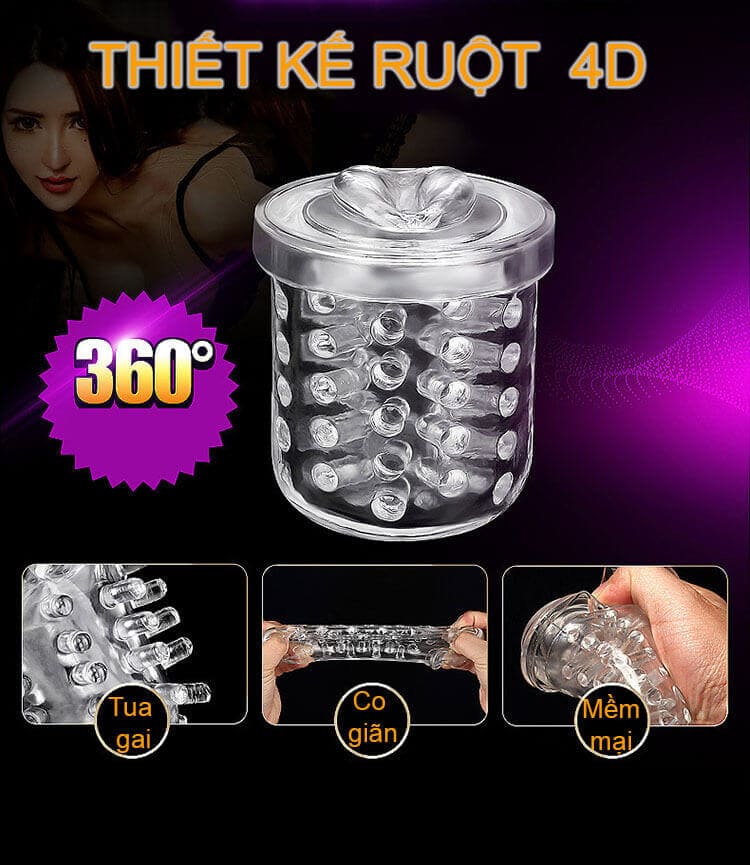 AD36G máy tự động kích thích nam xoay thụt cực mạnh sướng mê