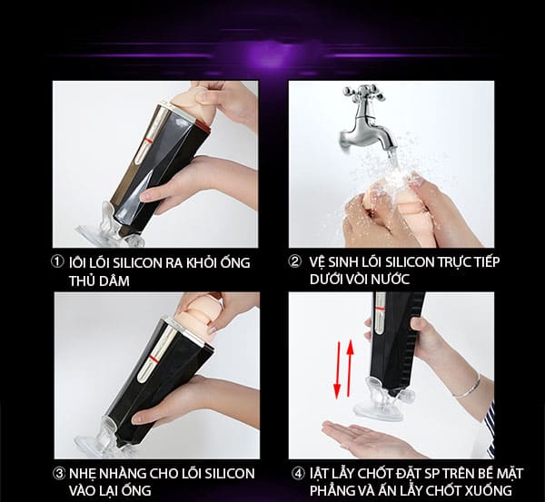 DC45H Cốc thủ dâm nam cao cấp Tường gắn Âm đạo giả mềm mại