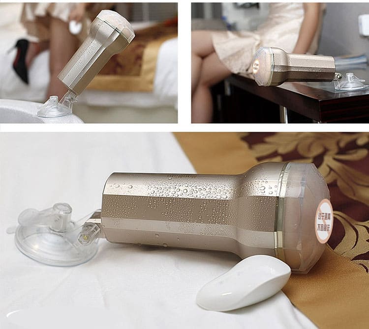 DC45P Âm đạo giả Manmiao có rung gắn tường kích thích sướng DC45P Âm đạo giả Manmiao có rung gắn tường kích thích sướng