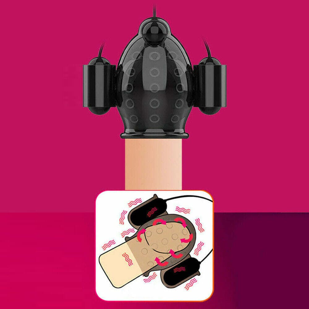 Bao cao su DC33E đôn dên rung chụp đầu tăng khoái cảm nam