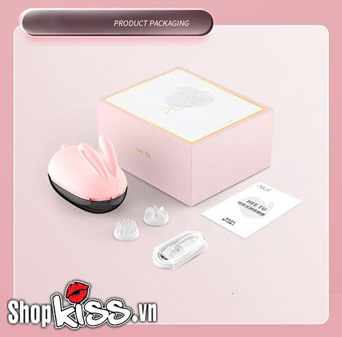 Máy massage lưỡi liếm Hee Tu Pulse Solo hình thỏ kích thích
