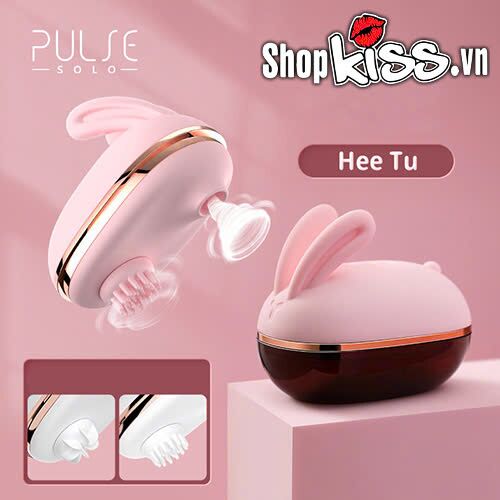 Máy massage lưỡi liếm Hee Tu Pulse Solo hình thỏ kích thích