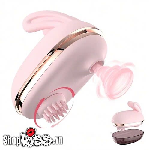 Máy massage lưỡi liếm Hee Tu Pulse Solo hình thỏ kích thích