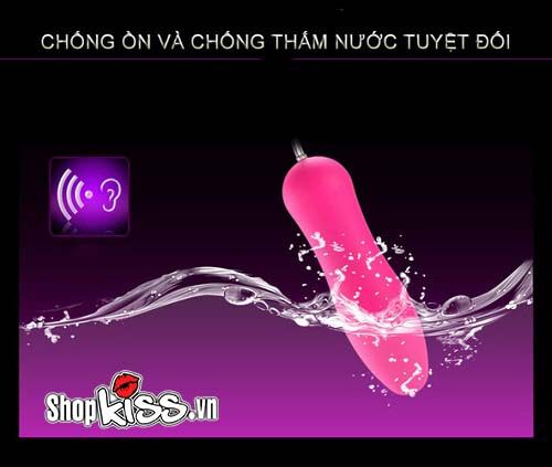 Trứng rung điều khiển xa Bullet cao cấp, đa chế độ rung, chống nước