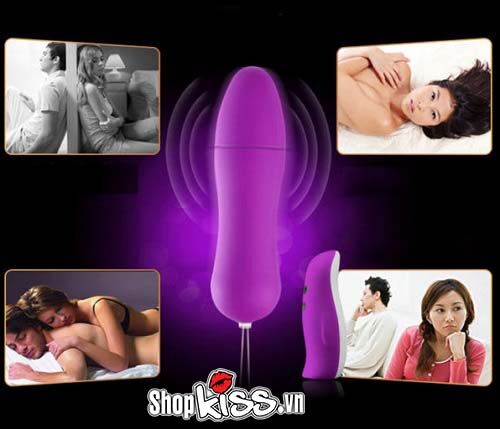 Trứng rung điều khiển xa Bullet cao cấp, đa chế độ rung, chống nước