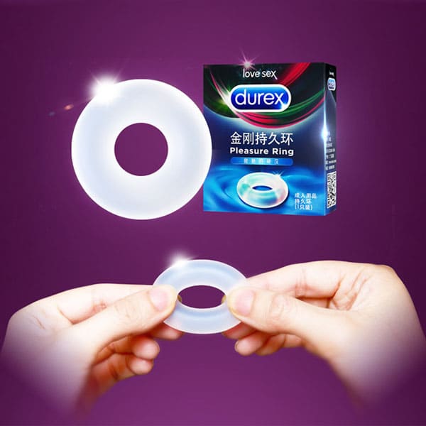DC59B Vòng silicon Durex đeo dương vật ngăn xuất tinh lâu DC59B Vòng silicon Durex đeo dương vật ngăn xuất tinh lâu