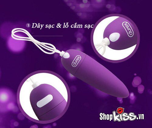  Phân phối Trứng rung sạc pin siêu mạnh Durex S-VIBE giá sỉ