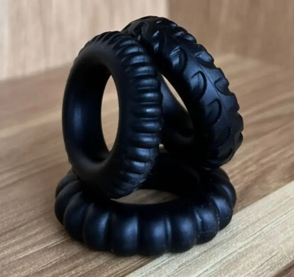 Vòng đeo cu silicone BAILE DC60U gân răng cưa tăng khoái cảm Vòng đeo cu silicone BAILE DC60U gân răng cưa tăng khoái cảm