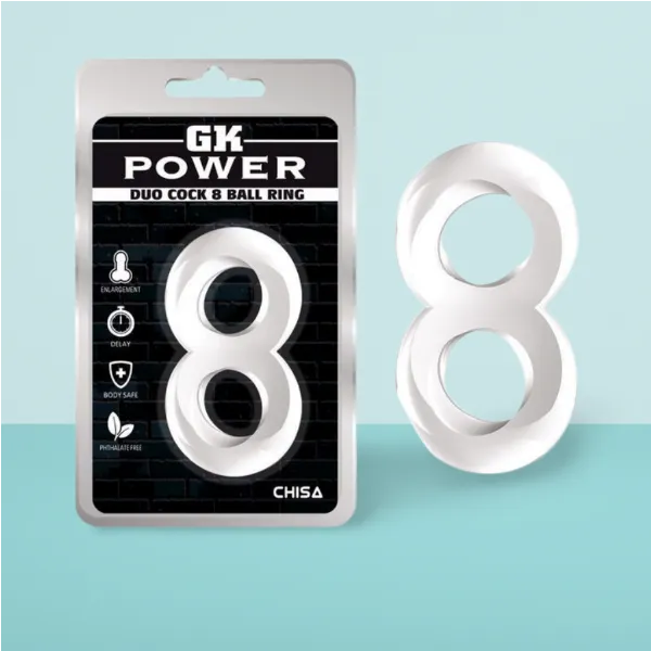 Vòng đeo cu số 8 Chisa DC60Q TPE bền chắc tăng hưng phấn