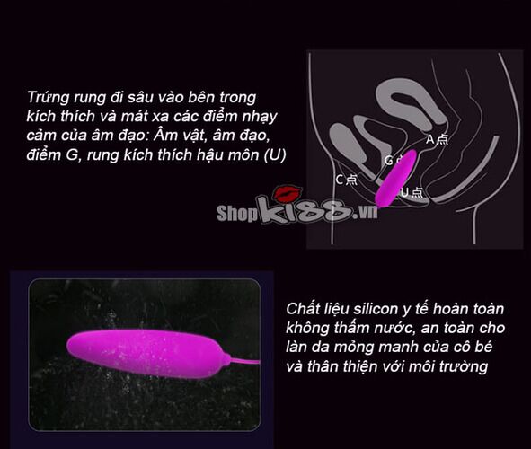  Mua Trứng rung Bé Hạt Tiêu mềm mịn – Prettylove Harriet chính hãng