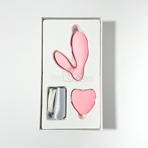 Máy rung điểm G điều khiển từ xa hình thỏ sextoy nữ cao cấp