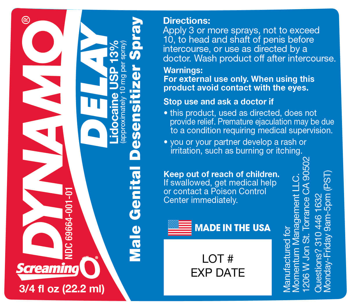 XTS09 Dynamo Delay Spray tăng khoái cảm kéo dài hiệu quả