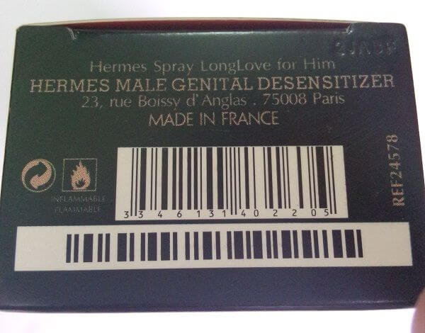 Chai xịt XTS09H Pro Longlove Hermes Pháp kéo dài thời gian yêu