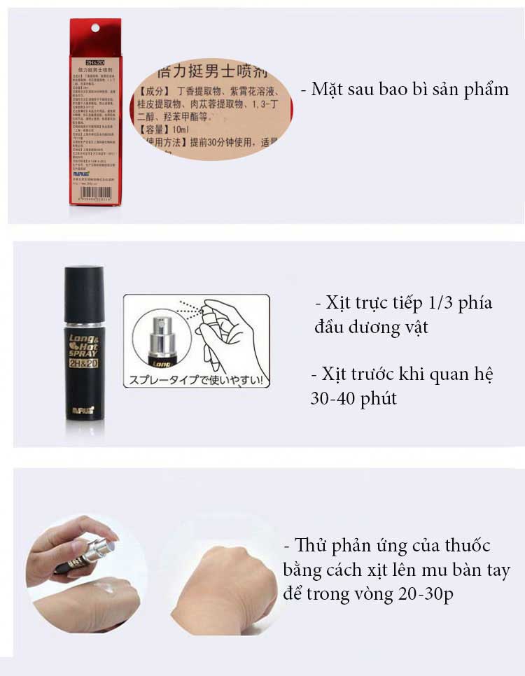 XTS16 Thuốc Xịt Kéo Dài 30 Phút Giúp Chàng Thêm Tự Tin