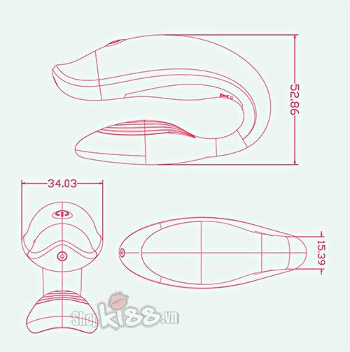 Trứng rung Love 2U cao cấp điều khiển xa tăng khoái cảm