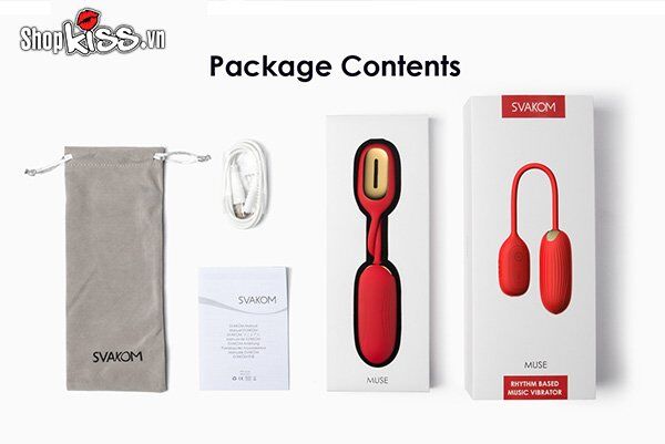  Review Trứng rung tình yêu 2 đầu theo điệu nhạc Svakom MUSE chính hãng chính hãng