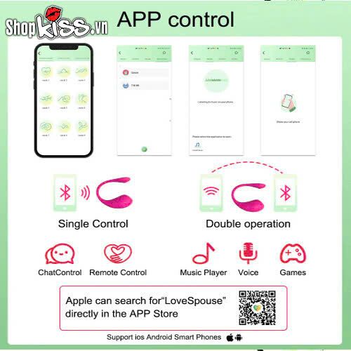 Trứng Rung Điểm G App Điều Khiển Từ Xa Kích Thích Cực Mạnh
