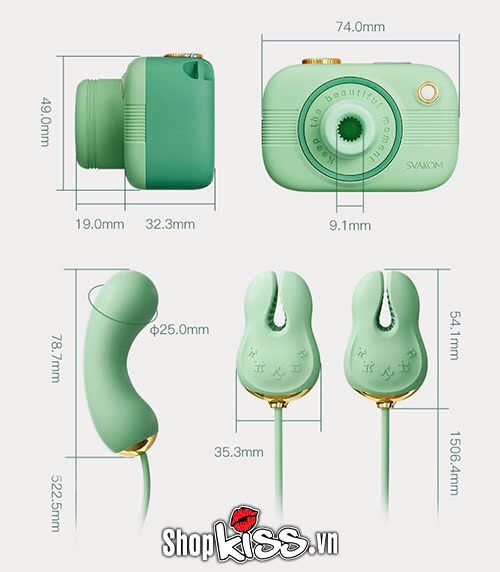 Máy Rung Hút Svakom Alberta 3 Trong 1 Ngụy Trang Máy Ảnh Kích Thích