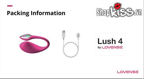 Trứng rung Lovense Lush 4 kích thích điểm G âm vật cực phê