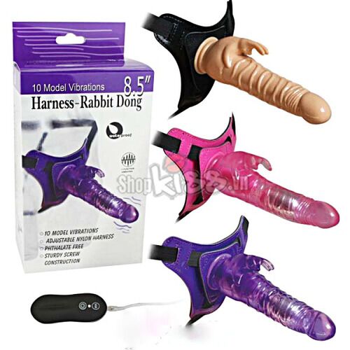 Dương Vật Rung Rabbit Harness Kích Thích Siêu Phê Kèm Dây Đeo