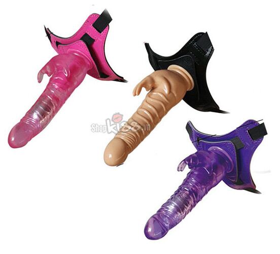 Dương Vật Rung Rabbit Harness Kích Thích Siêu Phê Kèm Dây Đeo