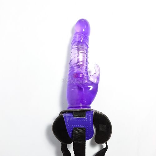 Dương Vật Rung Rabbit Harness Kích Thích Siêu Phê Kèm Dây Đeo