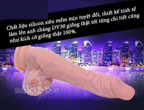 Dương vật giả Loveaider rung ngoáy mềm mại silicon cao cấp