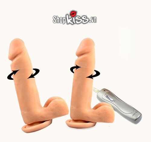 Dương vật giả Loveaider cao cấp rung đa chế độ siêu dính 18cm