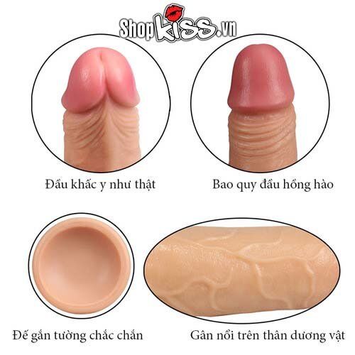  Nhập sỉ Dương vật gắn tường siêu mềm mại LoveToy uốn cong giá rẻ