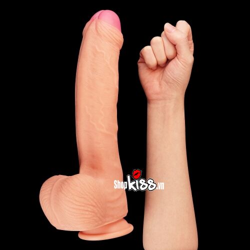 Lovetoy Nature Cock 11 inch Dương vật khủng gắn tường Sành điệu