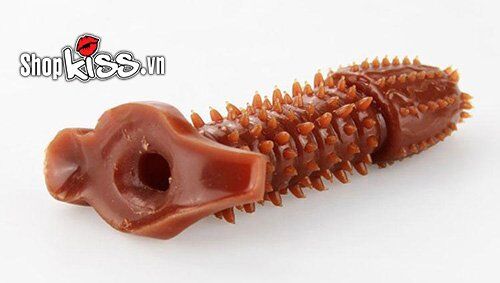 Bao đôn silicon mềm gai nổi màu da nâu tăng khoái cảm